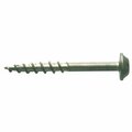 Kreg #8 1-1/4 In. Coarse Maxi-Loc Washer Head Zinc Pocket Hole Screw, 100PK SML-C125 - 100